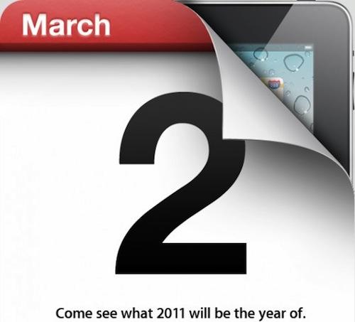 iPad 2G : Keynote le 2 mars, ça se confirme