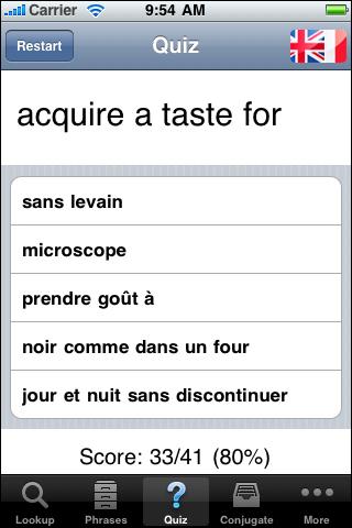 [iTunes] Mise à Jour du Dictionnaire Français/Anglais Ascendo