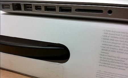 Les premières images et spécifications du nouveau MacBook Pro 13″