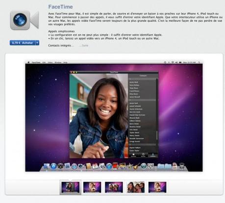 Apple : FaceTime disponible en version finale sur Mac App Store