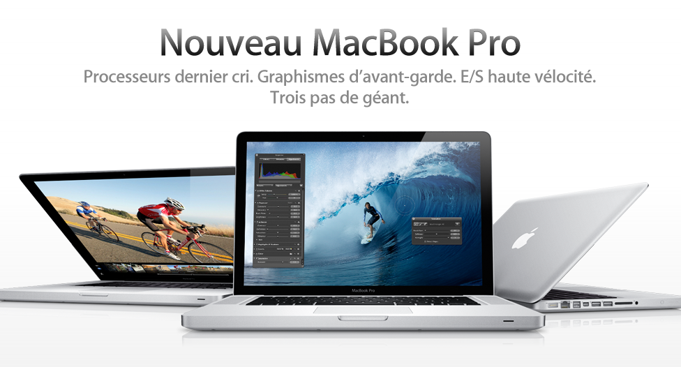 Officiel : Nouveaux Macbook Pro dévoilés !