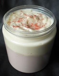 Crème de douche lait fraise