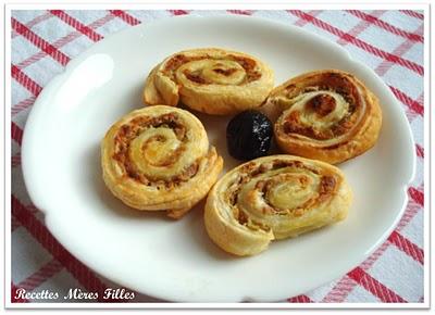 La recette Olive : Feuilletes Olive-Chevre