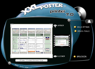 Portable XXL poster printer
