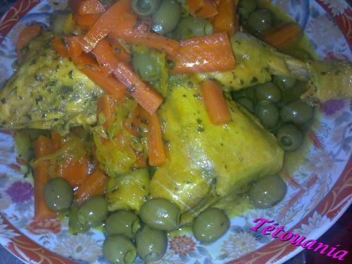 poulet carottes-olives