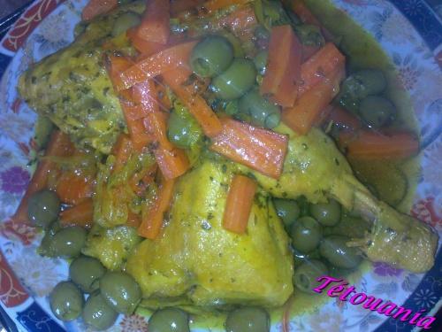 poulet carottes-olives