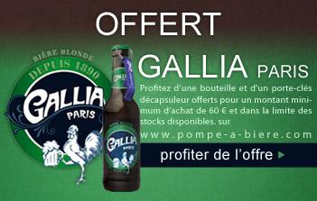Dégustez gratuitement : La Gallia Paris et recevez le décapsuleur Collector.