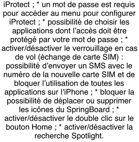 IMG_0097 Protegez vos applications avec un mot de passe grâce à iProtect !
