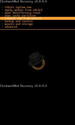 ClockworkModRecovery01 La recovery ClockWork 3.0.0.6 apporte le support de l’ext4 sur la NookColor
