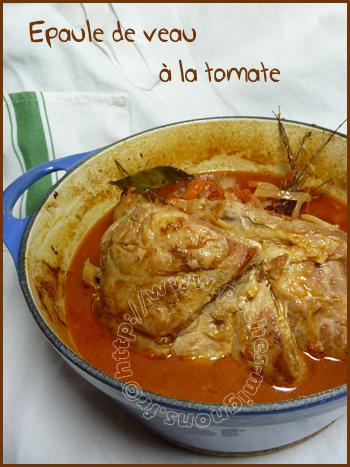 Epaule de veau à la tomate