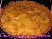 Tarte poires caramélisées
