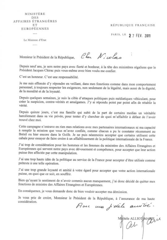 Michèle Alliot-Marie pleure: 9e Gouvernement