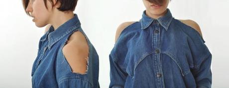 DIY tutorial:  cut-out shoulder shirt!