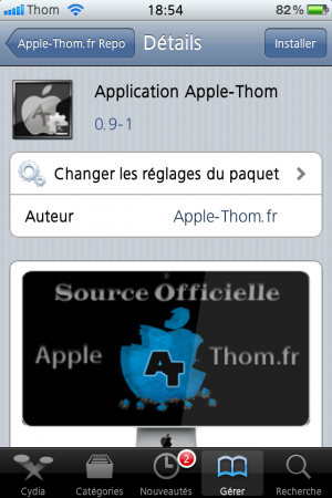 Application AppleThom disponbile !