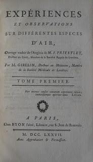 Bibliophilie et sciences: opposant de Lavoisier pendant la 