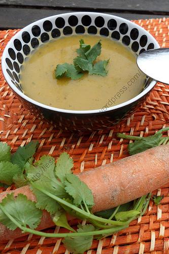 Soupe aux carottes et à la coriandre / Carrot and Coriander Soup