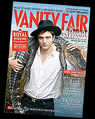 [Robert Pattinson] Aperçu de la couverture Vanity Fair !