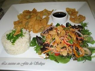 Salade Asiatique aux légumes et aux amandes