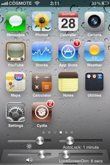 ScrollingBoard, des curseurs de réglage sur le dock de votre iPhone...