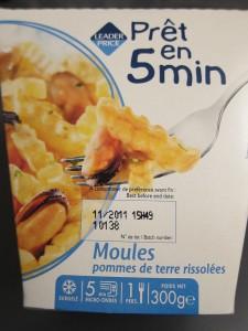 Moules pommes de terre rissolées Leader Price