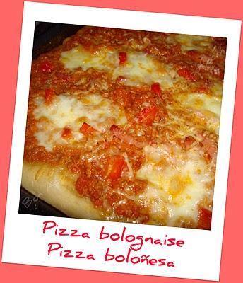 Pizza bolognaise - Pizza boloñesa