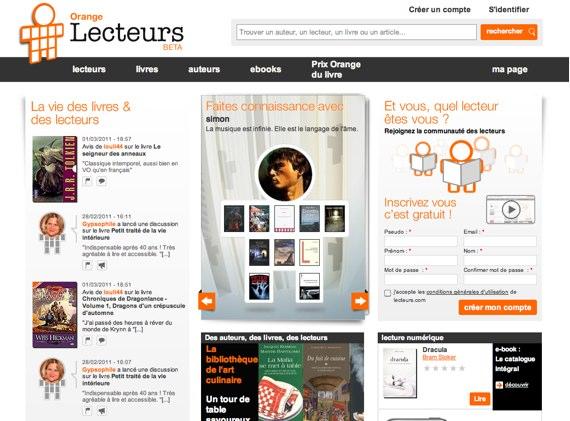 Lecteurs.com, la lecture sociale à la sauce Orange