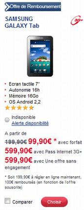 La Galaxy Tab ne vaut pas le même prix partout : démonstration