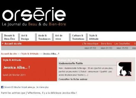 Mademoiselle Futile… Rédactrice OrSérie!