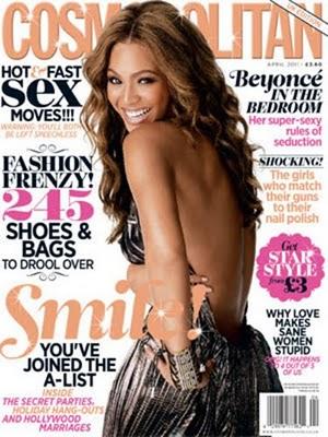 Beyoncé dans le prochain Cosmopolitan anglais (Avril 2011) parle de séduction et de famille