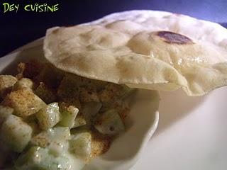 Menu Indien #1 : Raita de concombre & Chapatis