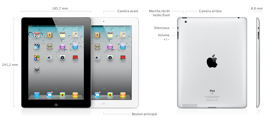 iPad 2 : Caractéristiques techniques de la nouvelle tablette