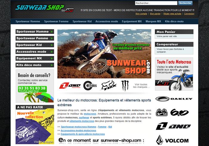 Sunwear-Shop, équipement motocross