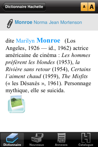 Un dictionnaire dans votre iPhone