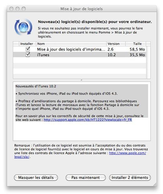 iTunes 10.2 est disponible !