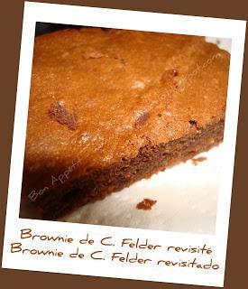 Brownie de Christophe Felder revisité - Brownie de Christophe Felder revisitado