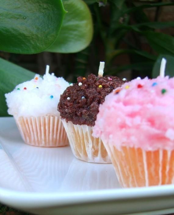 Bougies gourmandes en forme de glaces et de cupcakes !