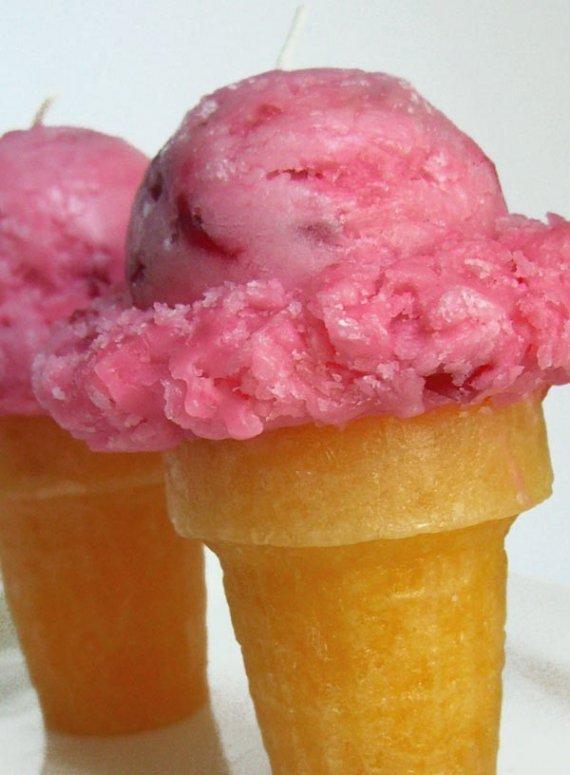 Bougies gourmandes en forme de glaces et de cupcakes !