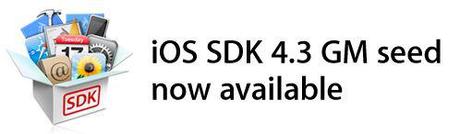 iOS 4.3 disponible en version Gold Master