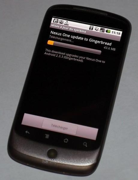 Le Nexus One reçoit sa mise à jour vers Android 2.3.3 Gingerbread