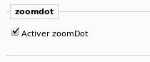 Activation de zoomDot