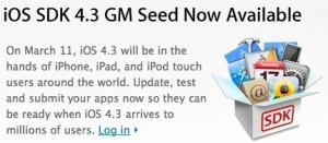 [iOS] iOS 4.3 GoldMaster