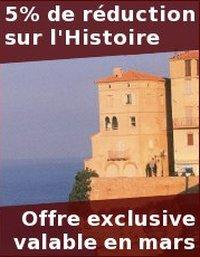 Illustration de l'offre promotionnelle relative aux livres consacrés à l'Histoire de la Corse