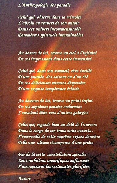 Antrophologie des paradis