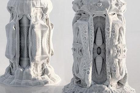 Des sculptures en carton imprimées en 3D
