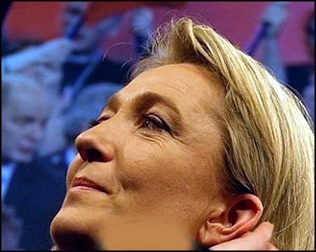 Épouvantail Marine Le Pen