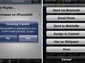 Celeste l’échange fichier Bluetooth iPhone bientot disponible!