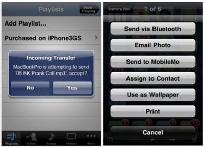 Celeste : l’échange de fichier par Bluetooth sur iPhone bientot disponible!