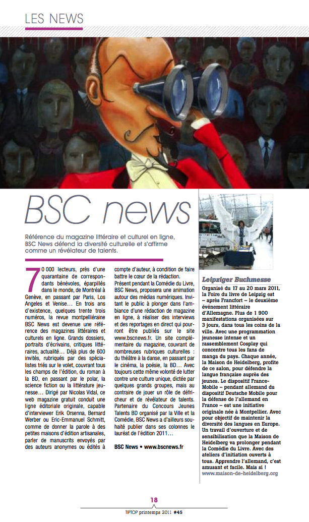 Une référence des magazines culturels en ligne