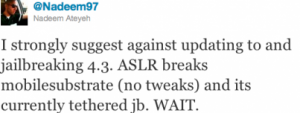 IOS 4.3: l’ASLR bloque le jailbreak