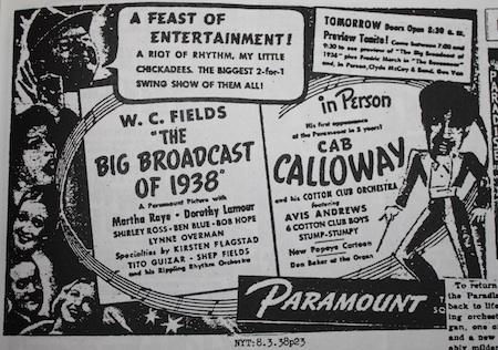 Mardi 8 mars 1938 : avant de rire avec WC Fields, swingons avec Cab Calloway !